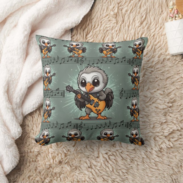 The Vulture Musician Print Cushion (Blanket)