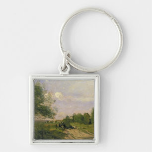 The Wagon, Souvenir of Saintry, 1874 Key Ring