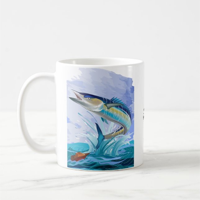 The Wahoo Fishing Drinks Tea or Coffee Mug (Left)