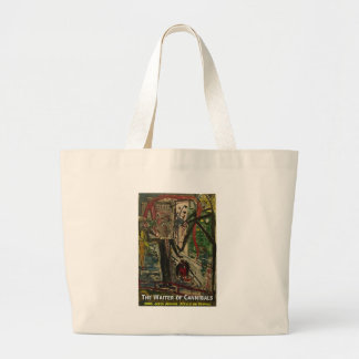 the waiter of cannibals large tote bag