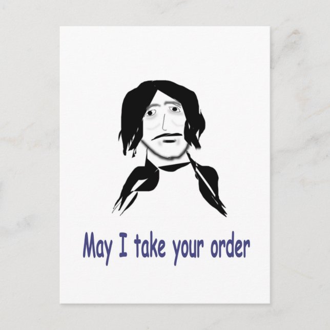 the-waiter postcard (Front)