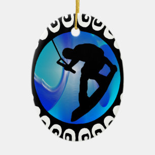 THE WAKEBOARD FEELING CERAMIC TREE DECORATION