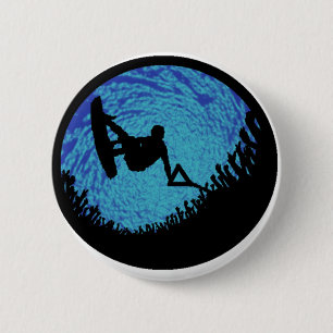 THE WAKEBOARDING ONE 6 CM ROUND BADGE