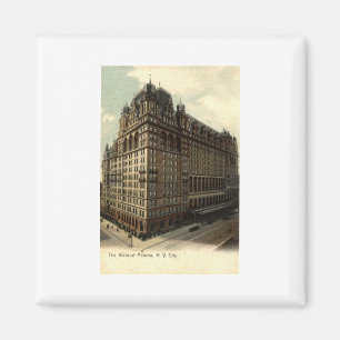 The Waldorf Astoria, New York City 1908 Vintage Magnet