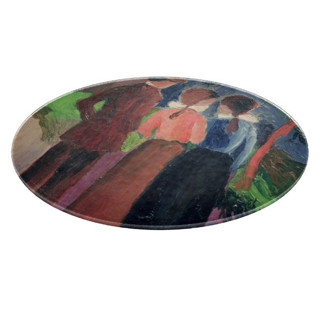 The Walk, 1914 Cutting Board (Corner)