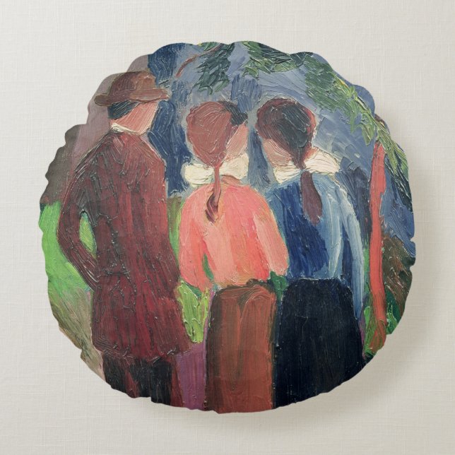 The Walk, 1914 Round Cushion (Front)