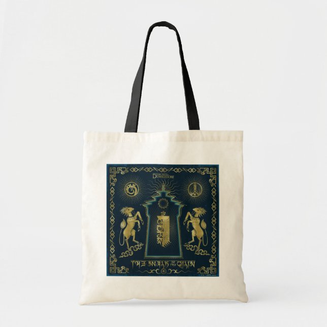 The Walk of The Qilin Golden Tower Tapestry Tote Bag (Front)