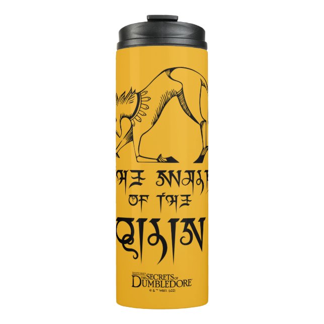 The Walk of The Qilin Line Graphic Thermal Tumbler (Front)