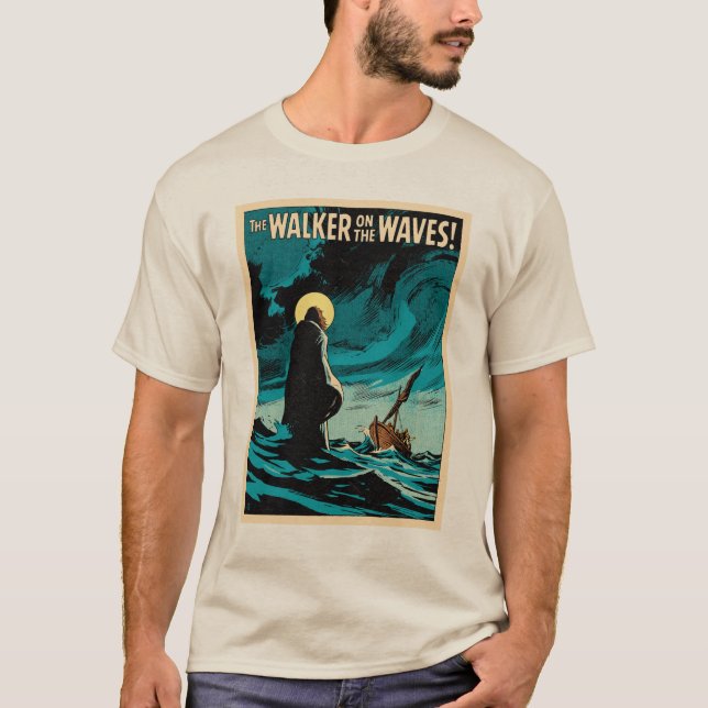 The Walker on the Waves T-Shirt  (Front)