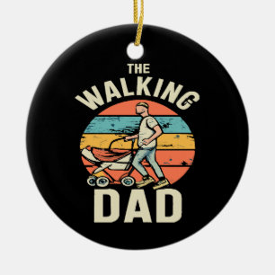 the walking dad ceramic tree decoration