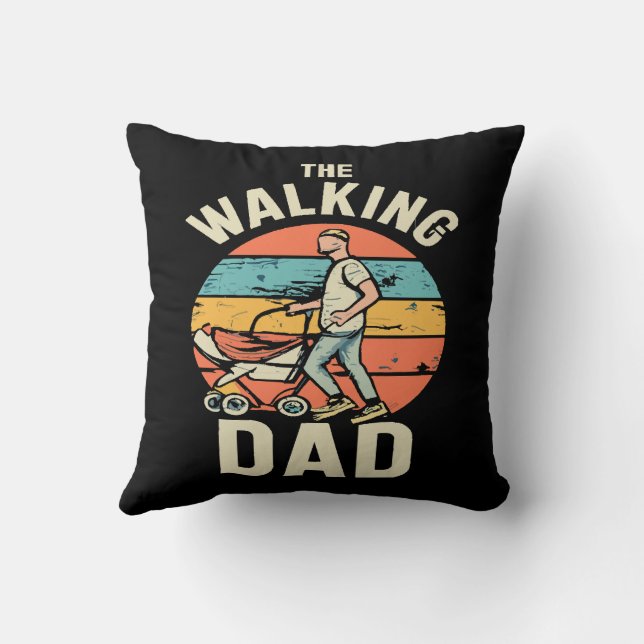 the walking dad cushion (Back)