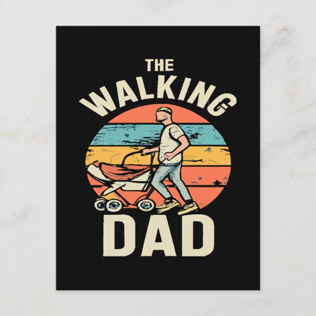 the walking dad enclosure card (Front)