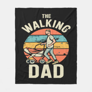 the walking dad fleece blanket