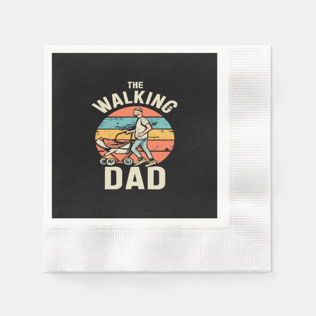the walking dad napkin (Front)