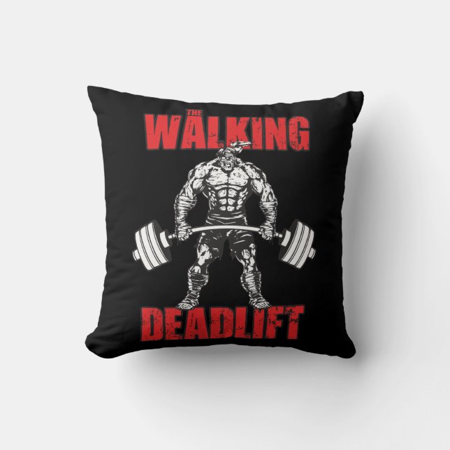 The Walking Deadlift - Zombie Workout Cushion (Front)
