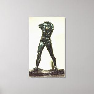 The Walking Man, 1877 (bronze) Canvas Print
