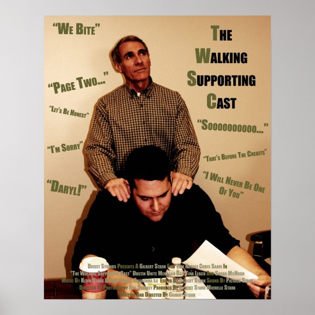 "The Walking Supporting Cast" - Quotes Poster (Front)