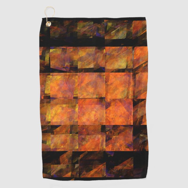 The Wall Abstract Art Golf Towel (Front)