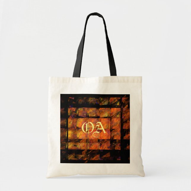 The Wall Abstract Art Monogram Bag (Front)