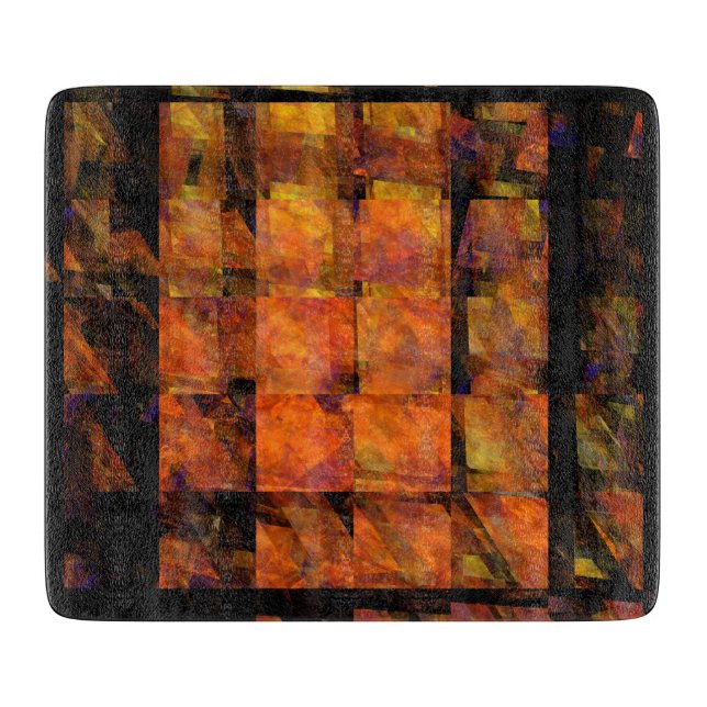 The Wall Abstract Art Rectangle Cutting Board (Front)