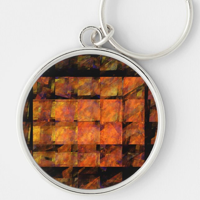 The Wall Abstract Art Small Key Ring (Front)