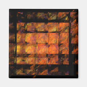The Wall Abstract Art Square Magnet