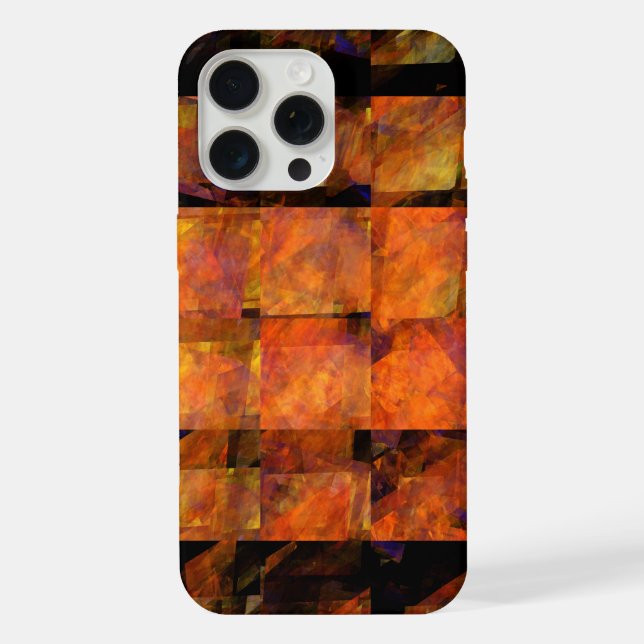 The Wall Abstract Geometric Fire Art Modern iPhone Case (Back)