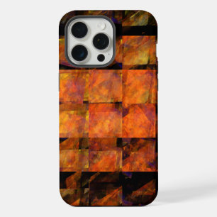 The Wall Abstract Geometric Fire Art Modern iPhone 15 Pro Max Case