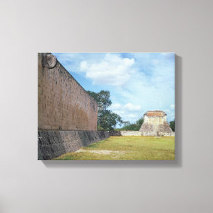 The wall of the Ball Court Canvas Print