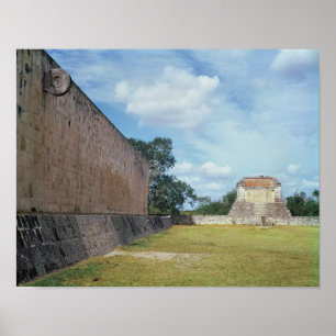 The wall of the Ball Court Poster