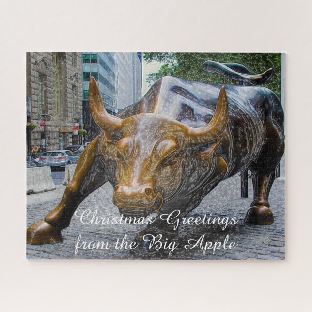 The Wall Street Bull New York.  Jigsaw Puzzle (Horizontal)