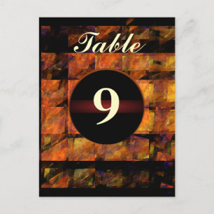 The Wall Table Number Postcard