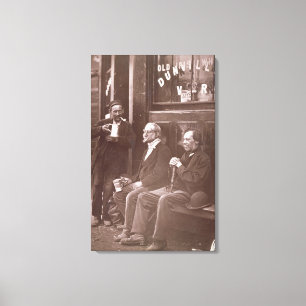 The Wall Worker, 1876-77 (woodburytype) Canvas Print