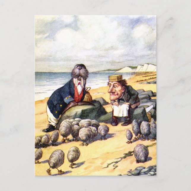 THE WALRUS AND THE CARPENTER IN WONDERLAND POSTCARD (Front)