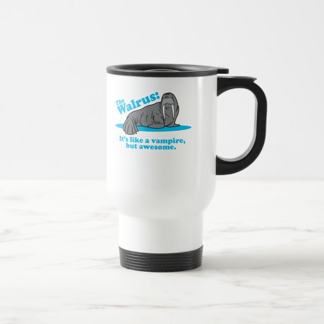The Walrus Vampire Travel Mug (Right)