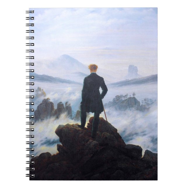 The Wanderer Above Sea Fog Caspar David Friedrich Notebook (Front)