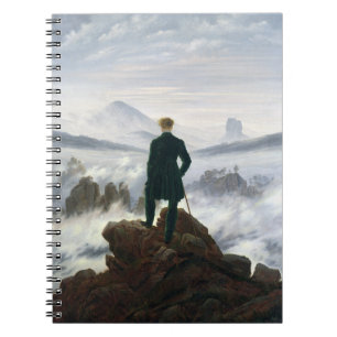 The Wanderer above the Sea of Fog Spiral Notebook