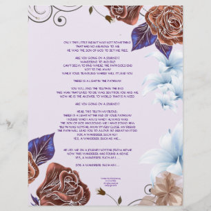 The Wanderer Writings Personalised Paper