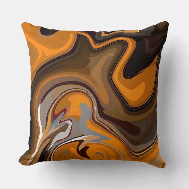 The Warm Currents of Abstract Expression  Cushion (Front)