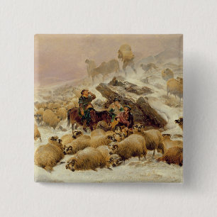 The Warmth of a Wee Dram 15 Cm Square Badge