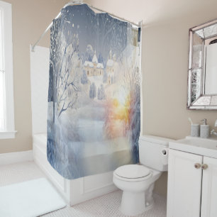 The Warmth of the Sun in the Winter Shower Curtain