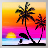 The Warmth of the Sunset Beach on