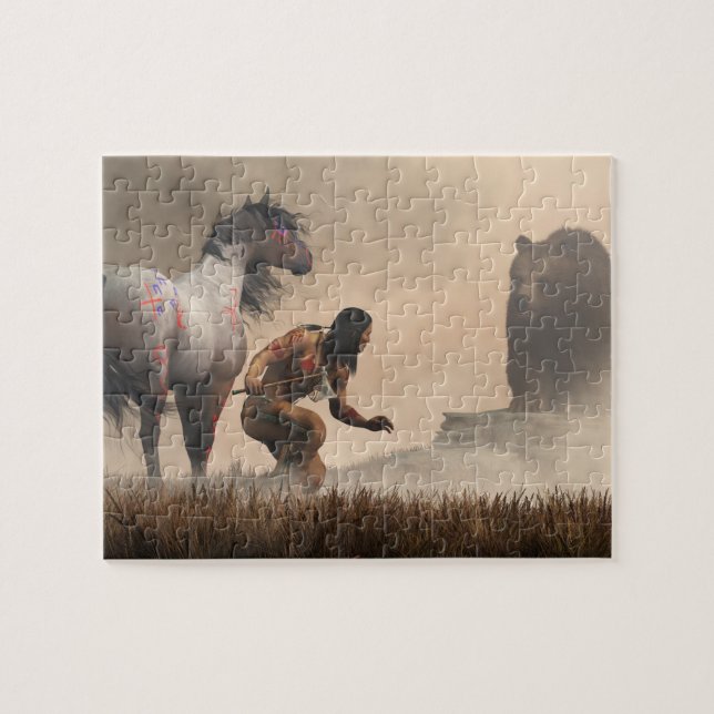 The Warrior and the Bear Jigsaw Puzzle (Horizontal)