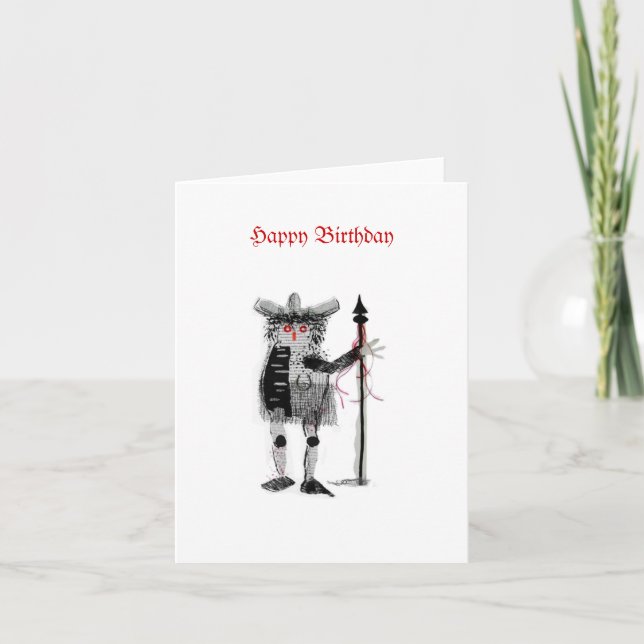 'The Warrior' Birthday Card (Front)