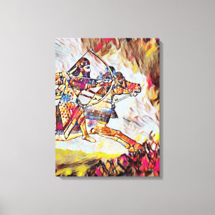 The Warrior Stretched Canvas Print