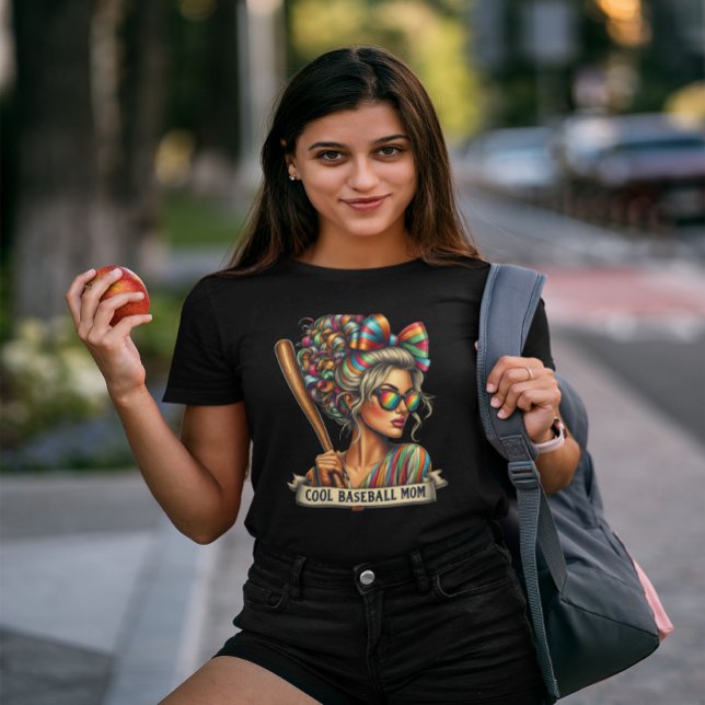 The Warrior Woman Cool Baseball Mum T-Shirt (Creator Uploaded)