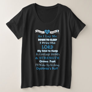 The Warrior's Prayer...Dystonia Plus Size T-Shirt