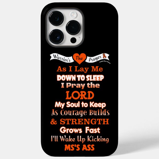The Warrior's Prayer   MS Case-Mate iPhone Case (Back)