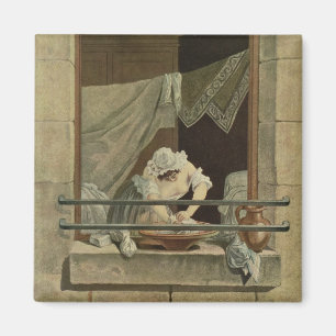 The Washerwoman, engraved by J. Laurent Julien (c1 Magnet