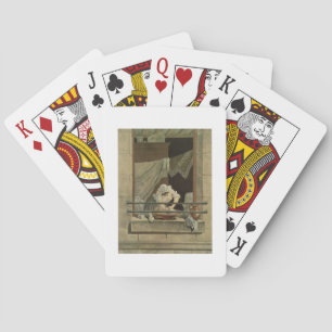 The Washerwoman, engraved by J. Laurent Julien (c1 Playing Cards